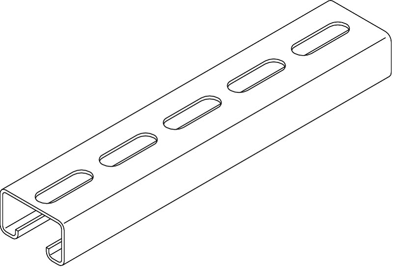 Монтажная рейка 1500x50x30 мм