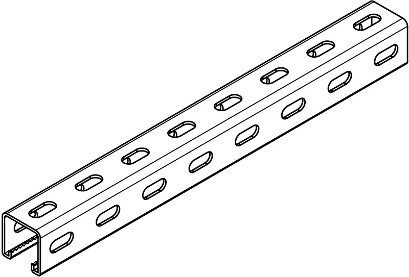 Монтажная рейка 1000x41x41 мм