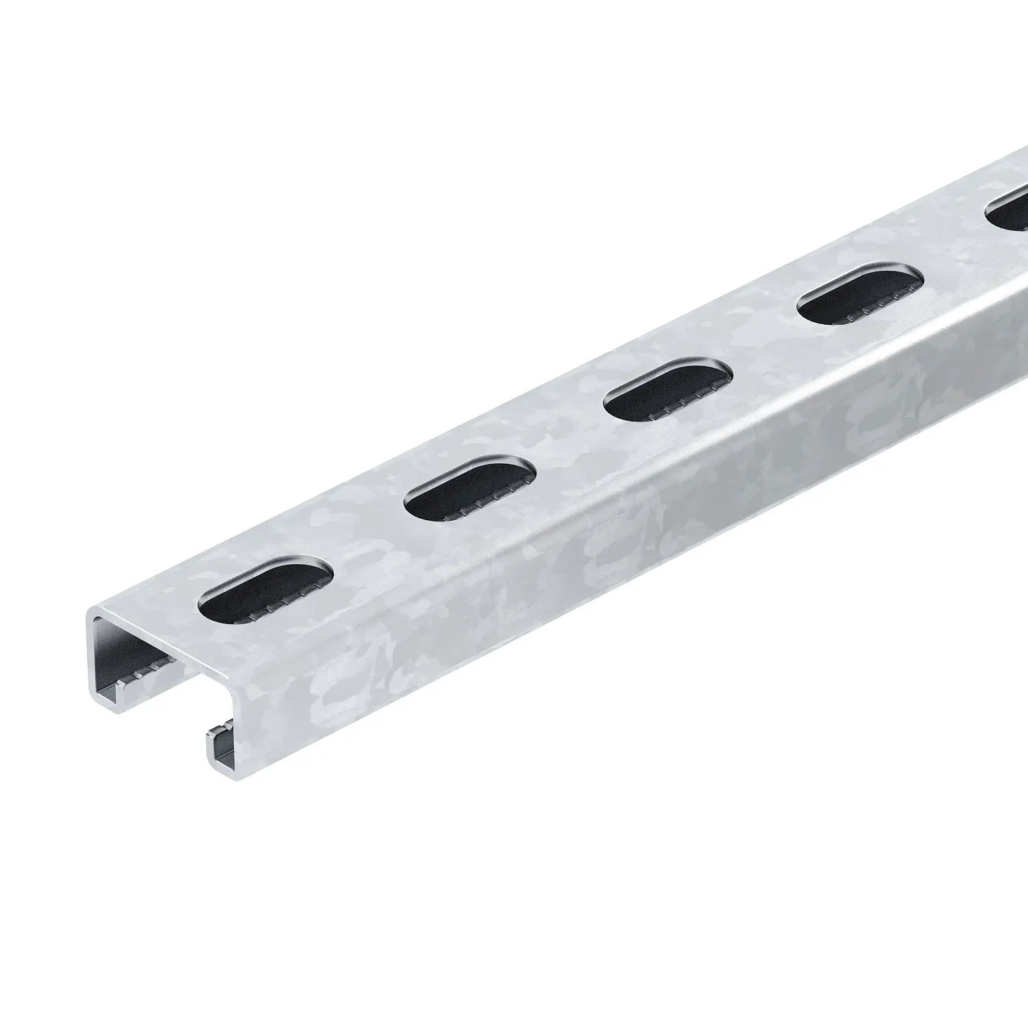 Профиль STRUT перфорированный по основанию, 41х21x3000 мм, S=2 мм, оцинкованная сталь