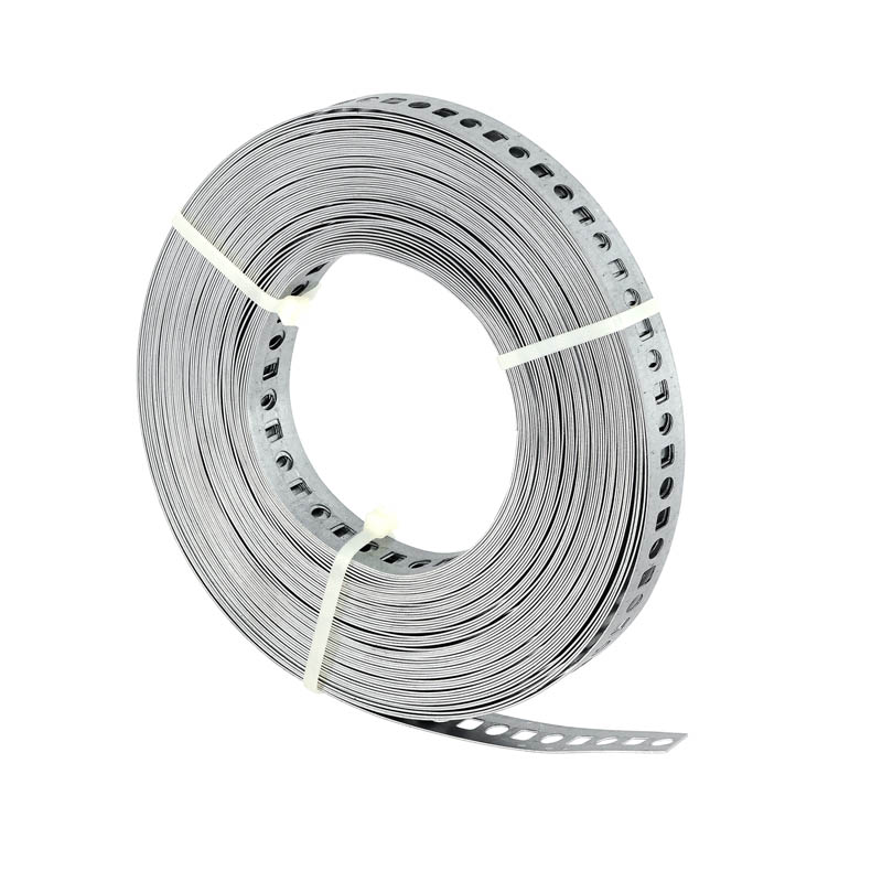 Лента монтажная перфорированная 12x0,55 мм, сталь, конвейерное цинкование (рулон 25 м)