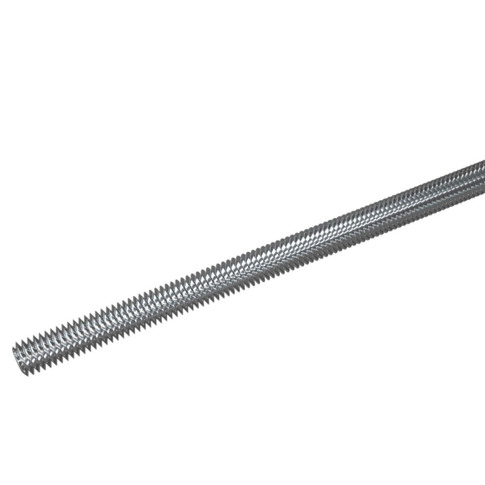 Шпилька резьбовая М6x2000 мм, класс прочности 5.8, DIN 976-1 (совм. DIN 975), сталь, гальваническое цинкование