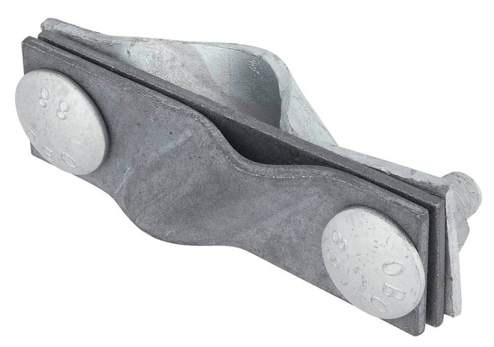 Соединитель универсальный стержня заземления D20 мм c прутком D8-10 мм или полосой 30-40 мм, сталь, термодиффузионное цинкование