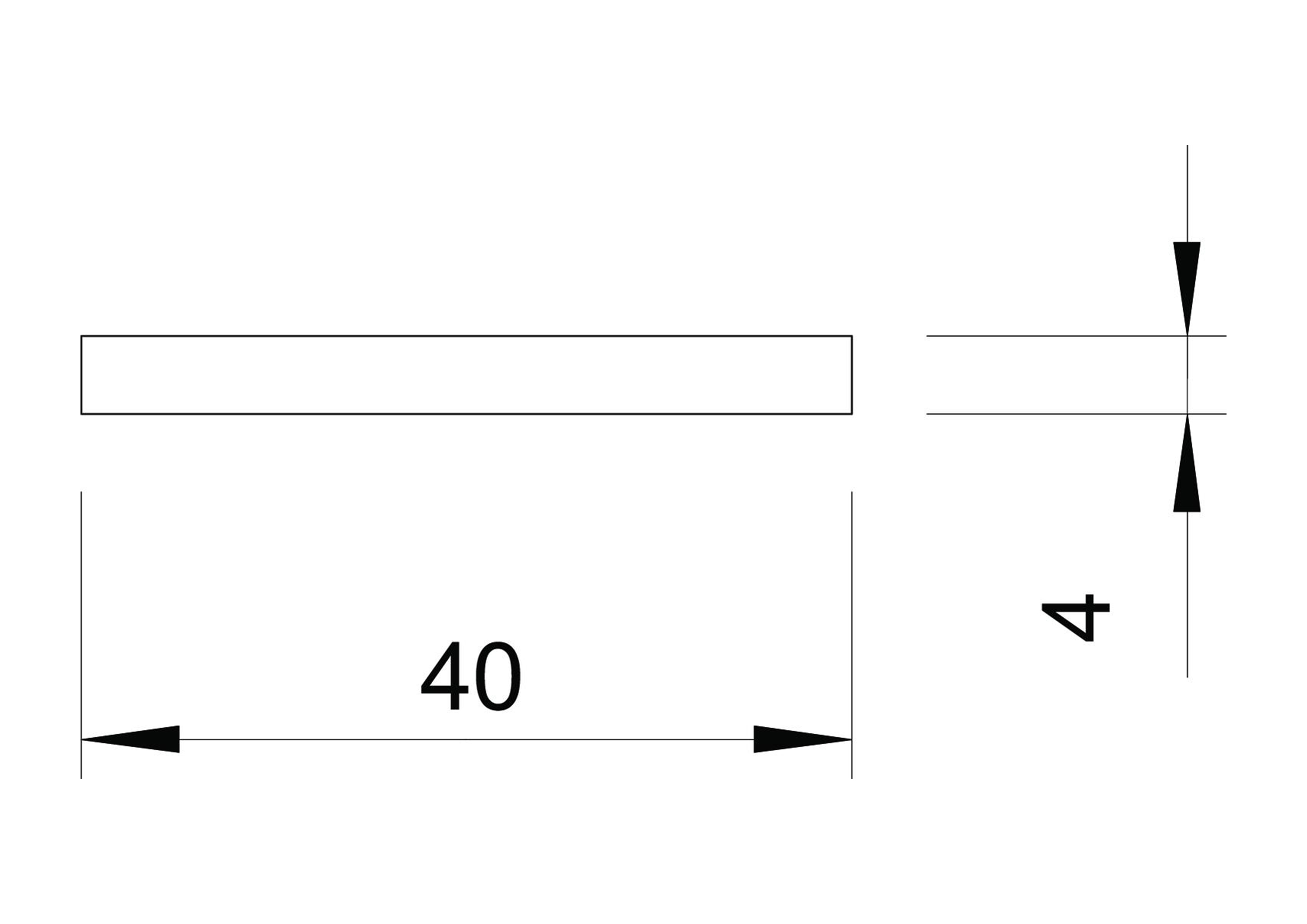 Проводник плоский (полоса) 40х4 мм, сталь, горячее цинкование