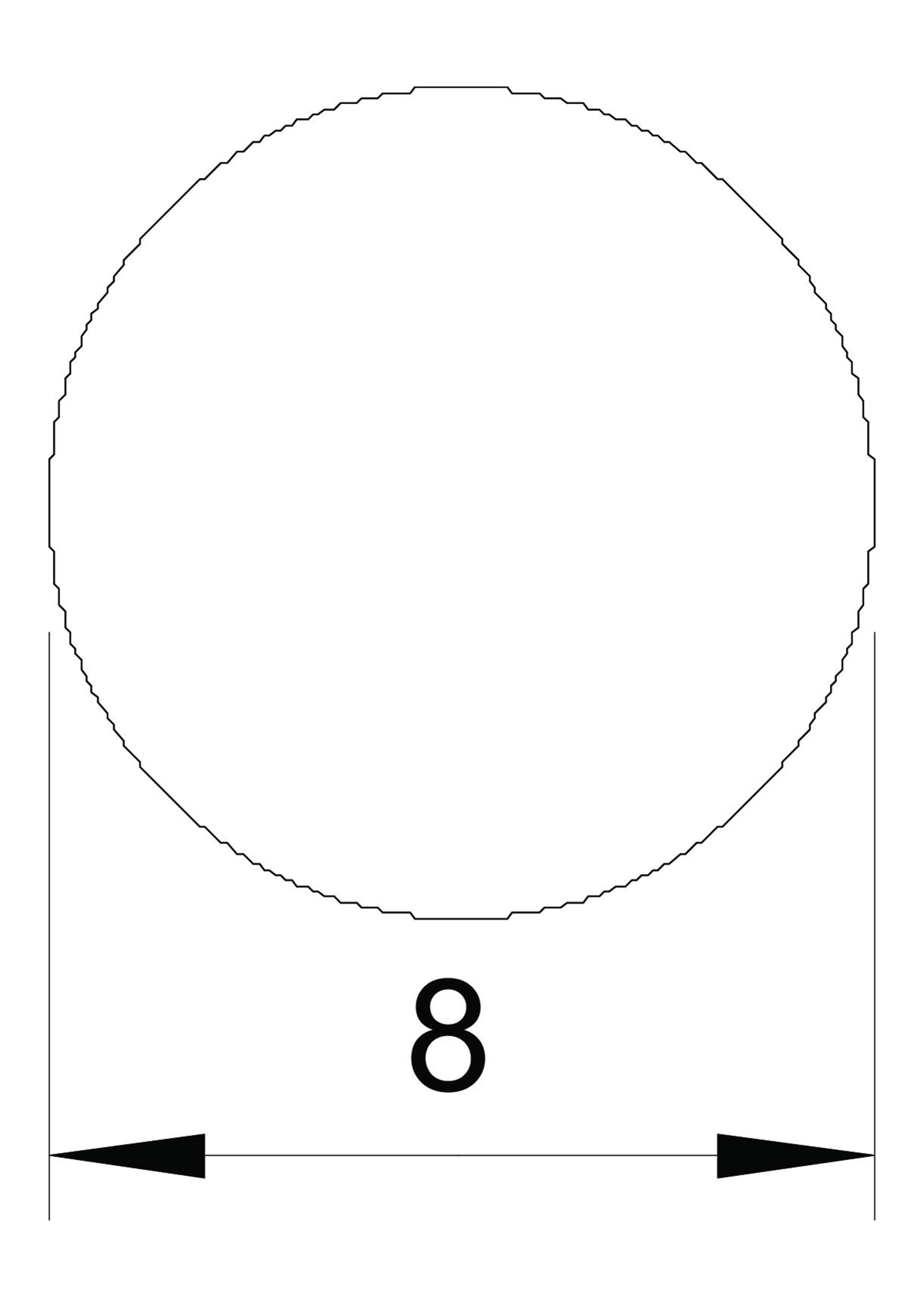 Проводник круглый (пруток) D8 мм, сталь, горячее цинкование