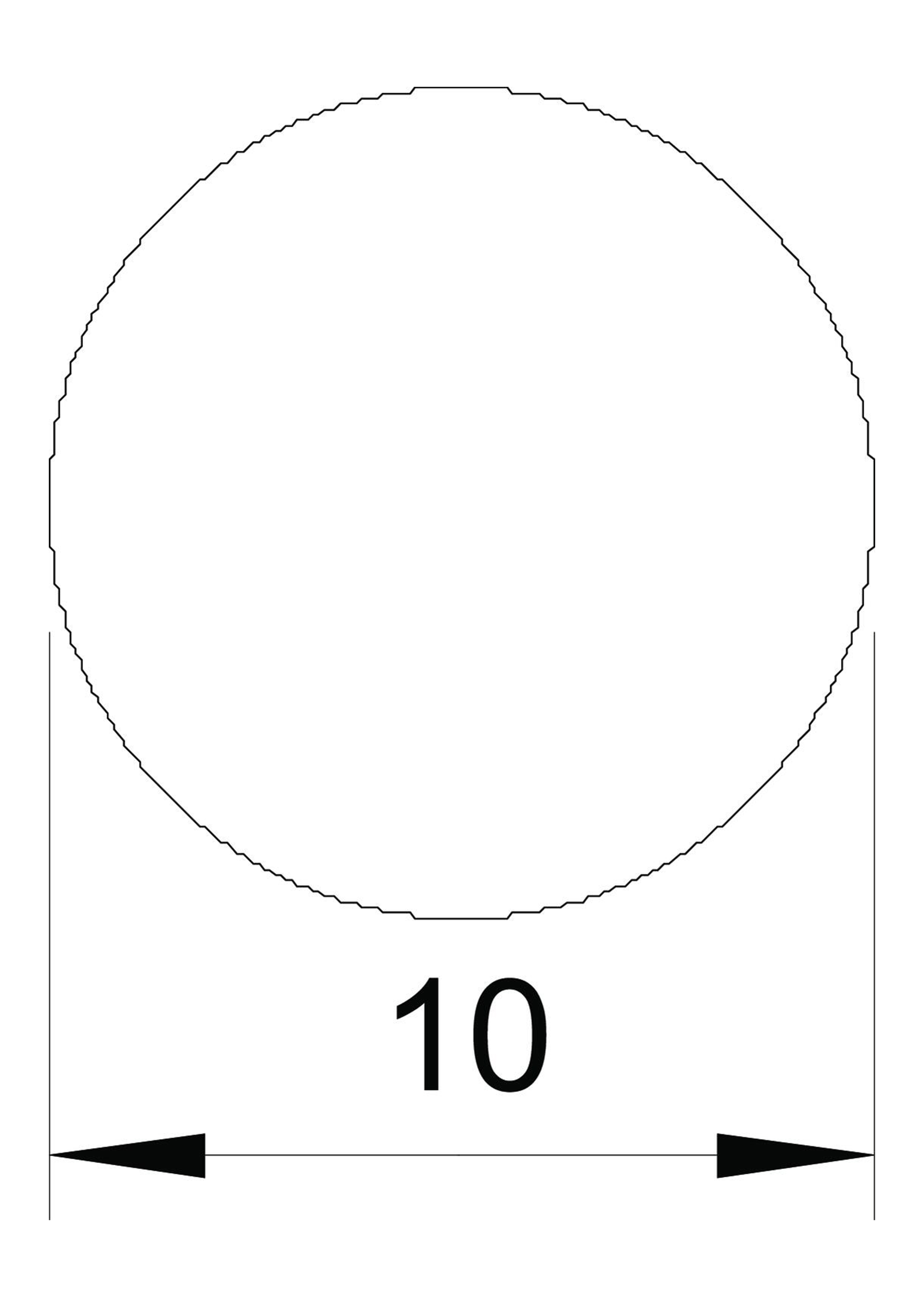 Проводник круглый (пруток) D10 мм, сталь, горячее цинкование