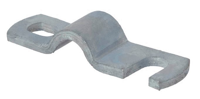 Скоба-перемычка крепежная для круглого проводника D8-10 мм, сталь, термодиффузионное цинкование