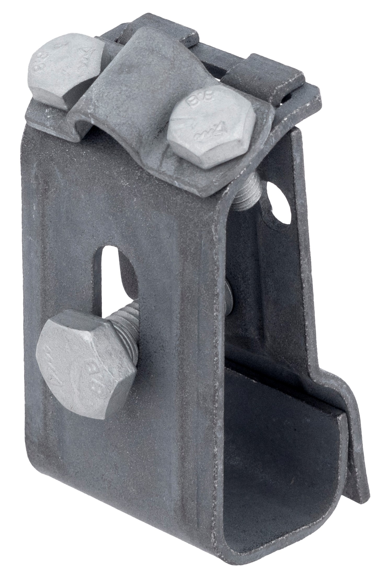 Держатель круглого проводника D8-10 мм на водосточном желобе, сталь, термодиффузионное цинкование