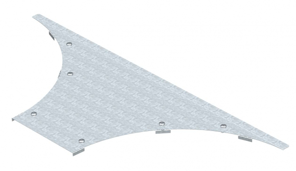 Крышка Т/Х-образной секции WAAD 300 FS, для усиленных лотков, B=300 мм, сталь, конвейерный цинк