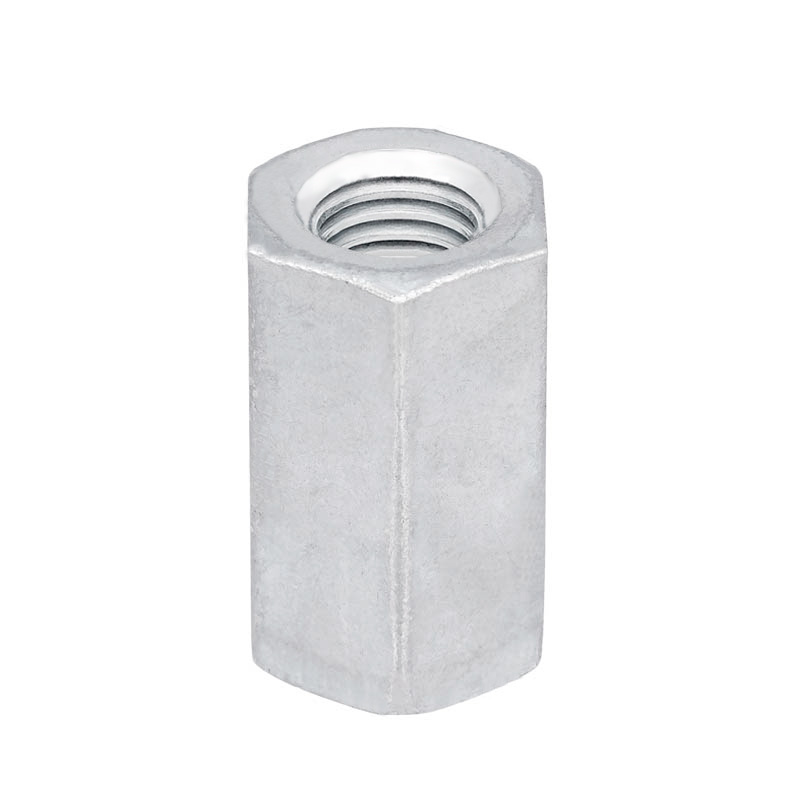 Гайка соединительная M10, DIN 6334, сталь, гальваническое цинкование (упаковка 50 шт)