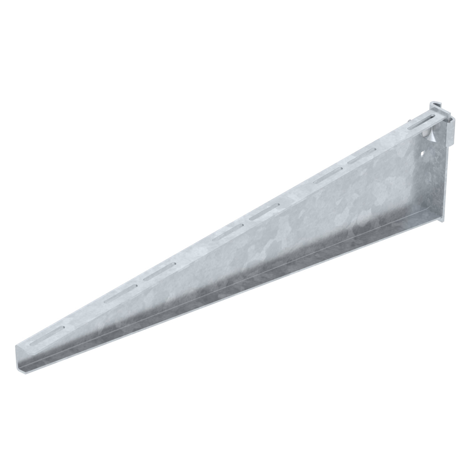 Кронштейн с зажимной скобой AS 55 81 FT, для высоких нагрузок, основание 800 мм, сталь, горячий цинк