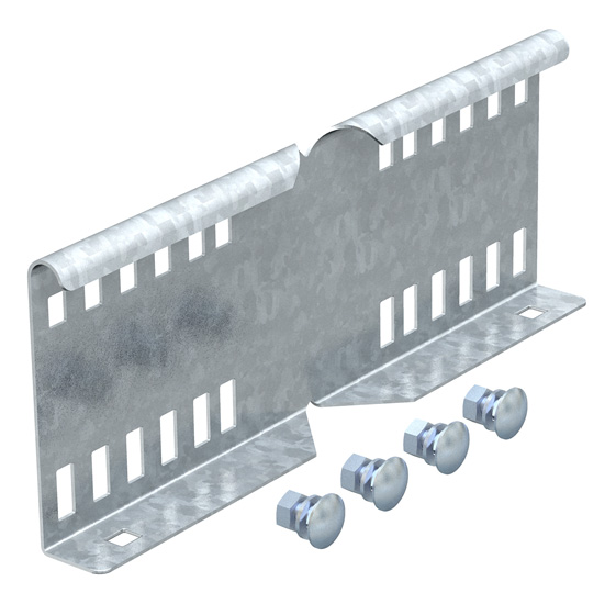 Соединитель LWVG 110 FT, продольный/угловой, для лестничных лотков, L=250 мм, горячий цинк, сталь