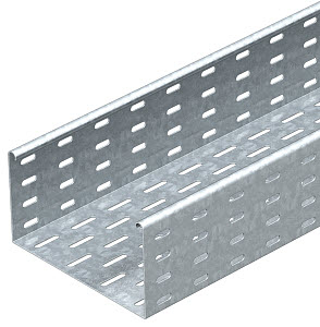 Кабельный листовой лоток перфорированный 110x400x6000 мм, S=1,5 мм, FS