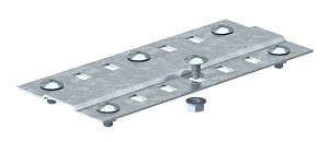 Пластина донная SSLB 550 FS, для листового лотка, B=550 мм, сталь, конвейерный цинк