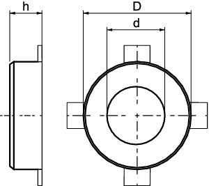 Муфта противопожарная, TCX-110, 155x26,6 мм