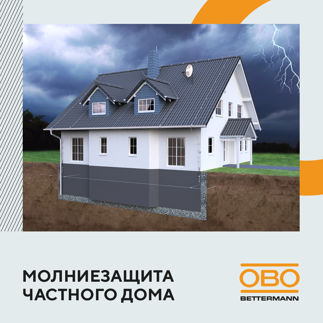 Как защитить частный дом от попадания молнии